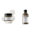 L'Oréal Professionnel Absolut Repair Molecular Sulfate-Free Deep Repairing Shampoo & Cream Mask for Damaged Hair - 300+250ml, Restores Strength With 2% Peptides Bonder & 5 Amino Acids
