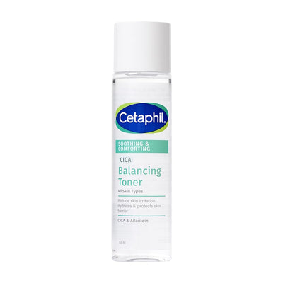 Cetaphil Soothing & Comforting CICA Balancing Toner 150ml | Instantly Hydrates & Soothes Sensitive Skin | With Centella Asiatica & Allantoin | Strengthens Skin Barrier | 35% More Hydration - red