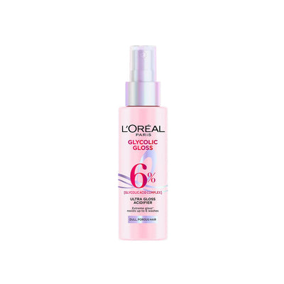 L’Oréal Paris Glycolic Gloss Shine Glazing Acidifier, Rinse off Treatment, powered by 6% Glycolic Acid, long lasting shine for up to 2 weeks, 100ml - red