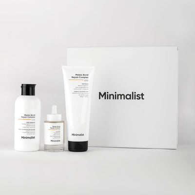 Minimalist Maleic Bond Repair Hair Care Gift Set | Hair Serum, Shampoo, Mask Trio - Default Title