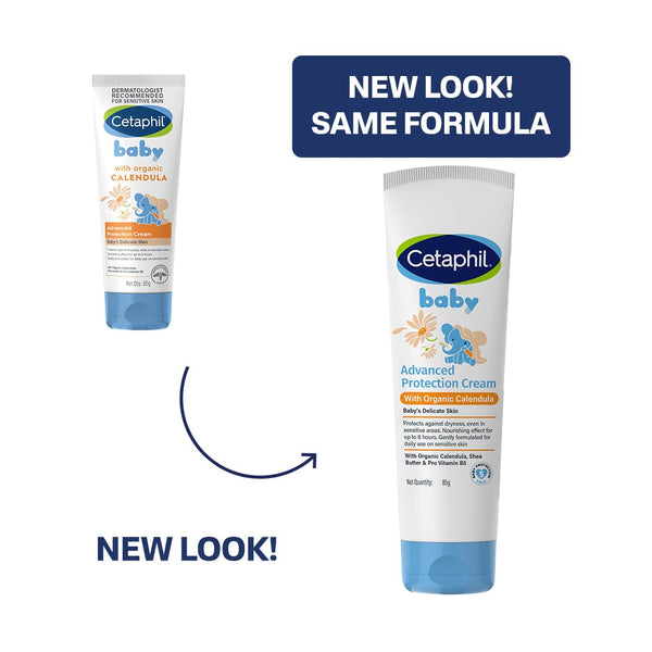 Cetaphil Baby Cream, Face & Body Moisturizing Cream | Advance Protection | Gentle & Soft with Organic Calendula 85gm image 2