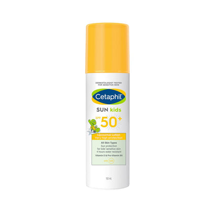 Cetaphil Sun Kids Liposomal Lotion SPF 50+ 150 ml– Very High Protection Broad-Spectrum UVA/UVB Sunscreen for Kids - Water-Resistant, Hypoallergenic & Fragrance-Free - Liposomal Hydrating Lotion for Sensitive Skin - Default Title