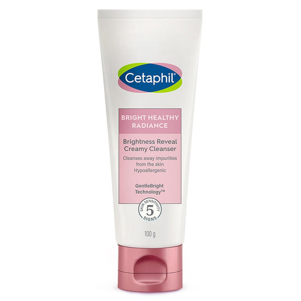 Cetaphil Brightness Reveal Creamy Cleanser - 100 g& Cetaphil Moisturising Cream for Face & Body, Dry to very dry skin, 80 gm image 2