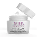 Lotus Herbals Whiteglow Deep Moisturizing Creme with Green Tea, Bearberry and Grape Extracts for Skin Whitening and Brightening 60G