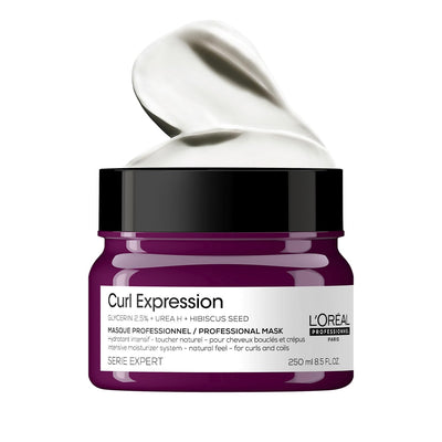L'Oréal Professionnel Curl Expression Intense moisturizer Mask 250 ml | Deeply hydrates and de-tangles curls and provides intense moisturization | With Glycerin, Urea H & Hibiscus seed. - Default Title