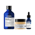L'Oreal Professionnel Density Advanced Shampoo, Absolut Repair Mask & Serioxyl Advanced Leave-In Serum | Hair Growth + Damage Repair Kit | Renews density & increases volume | Softer & shinier hair