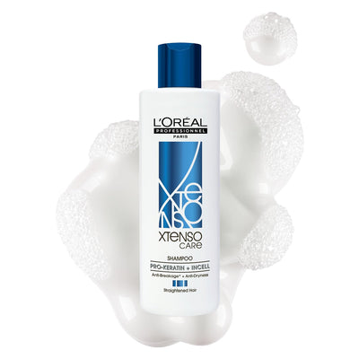 L'Oréal Professionnel Xtenso Care Shampoo for straightened hair - 300ml | Professional shampoo that smoothens, nourishes & strengthens hair| With Pro-Keratin & Incell | L'Oréal Shampoo For Men & Women - red
