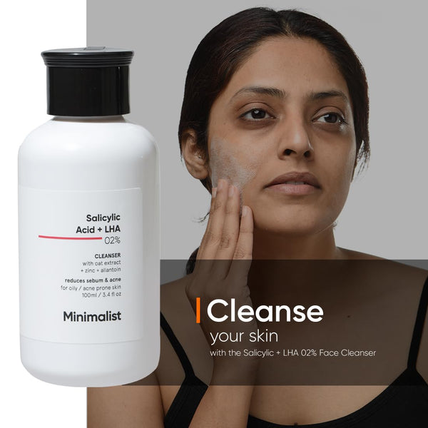 Minimalist Anti-Acne Kit, Skincare Routine Kit for Unisex, Salicylic Acid Face Wash, Vitamin B5 Moisturizer, and Salicylic Acid Serum Combo image 2