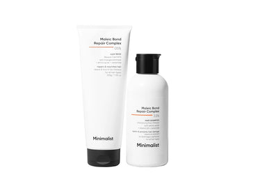 Minimalist Maleic Bond Repair Complex Shampoo & Conditioner Combo (Hair Shampoo & Mask) | Hair Care Kit | For Damaged, Dull and Dry Hair | For Women & Men - Default Title