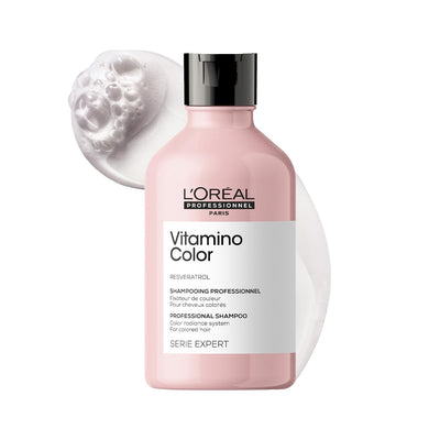 L’Oréal Professionnel Vitamino Color Shampoo for Colored Hair - 300ml | Professional Color Protect Shampoo, Stop Color Fading & Get Shiny Hair | With Resveratrol - red