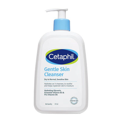 Cetaphil Gentle Skin Hydrating Face Wash 473ml, Paraben Free, Sulphate-Free Gentle Skin Hydrating Cleanser with Niacinamide, Vitamin B5 for Dry to Normal, Sensitive Skin - Default Title