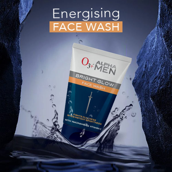 O3+ ALPHA MEN Bright Glow Face Wash 100g image 2