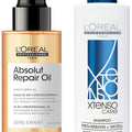 L'OREAL PROFESSIONNEL PARIS Absolut Repair Oil 10-In-1 Multi-Benefit Leave-In Hair Serum, 90Ml & L'Oréal Professionnel Xtenso Care Shampoo 250 Ml, For Straightened Hair
