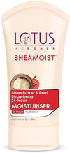 Lotus Herbals Sheamoist Shea Butter And Real Strawberry 24 Hour Moisturiser, 100G image 4