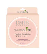 Lotus Herbals Whiteglow Flawless Complexion Compact For All Skin Type Radiant;Matte Finish (Pack Of 2) Compact (Caramel, 20 Grams), Multicolor image 4 — view 4