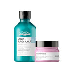 L'Oréal Professionnel Paris Scalp Advanced Anti-Dandruff Dermo-Clarifier Shampoo 300 Ml+L'Oréal Professionnel Liss Unlimited Hair Mask With Pro-Keratin For Rebellious Frizzy Hair, Serie Expert, 250Gm image 10 — view 10