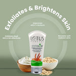 Lotus Herbals Whiteglow Oatmeal and Yogurt Skin Scrub | Oatmeal and Milk Yogurt | 50g image 9 — view 9