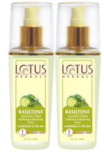 Lotus Herbals Basiltone Clarifying & Balancing Skin Toner 100ml (Pack of 2) image 3 — view 3