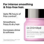 L'Oréal Professionnel Liss Unlimited Mask for Frizzy & Unruly Hair - 250ml | Intensive Smoothing Mask for Frizz-Control | Enriched with Pro-Keratin | Increases Softness & Shine image 10 — view 10