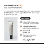 Minimalist Lip Treatment Balm for Pigmented & Dark Lips | 8% L-Ascorbic Acid with Vitamin E, Radianskin & Glycerine | For Women & Men | 12 gm image 8 — view 8