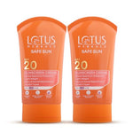 Lotus Herbals Safe Sun Sunscreen Cream - Breezy Berry SPF 20 PA+| Sweat & Waterproof, Non-Greasy| Berry extract| | All skin types|50g (Pack Of 2) image 10 — view 10