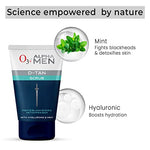 O3+ ALPHA MEN Acno D-TAN Scrub With Hyaluronic & Mint 50g - Detan Scrub for TAN removal | Fights Blackheads & Detoxifies Skin image 9 — view 9