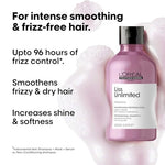 L'Oréal Professionnel Liss Unlimited Shampoo for Frizzy & Unruly Hair - 300ml | Intensive Smoothing Shampoo for Frizz-Control | Enriched with Pro-Keratin | Increases Softness & Shine image 10 — view 10