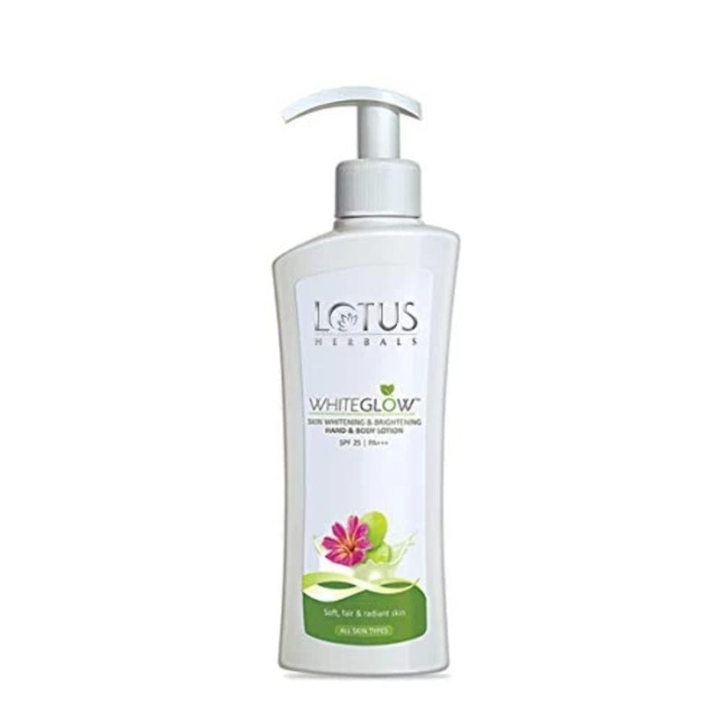Lotus Herbals Whiteglow Skin Whitening & Brightening Hand & Body Lotion SPF-25 | PA+++ - red