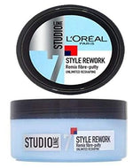 L'Oréal Paris Studio Line Style Rework Fibre Putty Hair Clay Level 7 – Strong Hold Matte Finish Texturizing Hair Wax for Men, 24H Reshaping Styling Putty, Professional Hair Styling Clay, 150ml (Pack of 2) image 8 — view 8