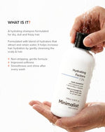 Minimalist Hydrating Shampoo for Dry & Frizzy Hair | Hyaluronic Acid + Tamarind + Betaine | Deep Moisture, Soft & Smooth Hair | Sulfate-Free Daily Use | 7.3% Hydration Complex | 250 ml image 10 — view 10