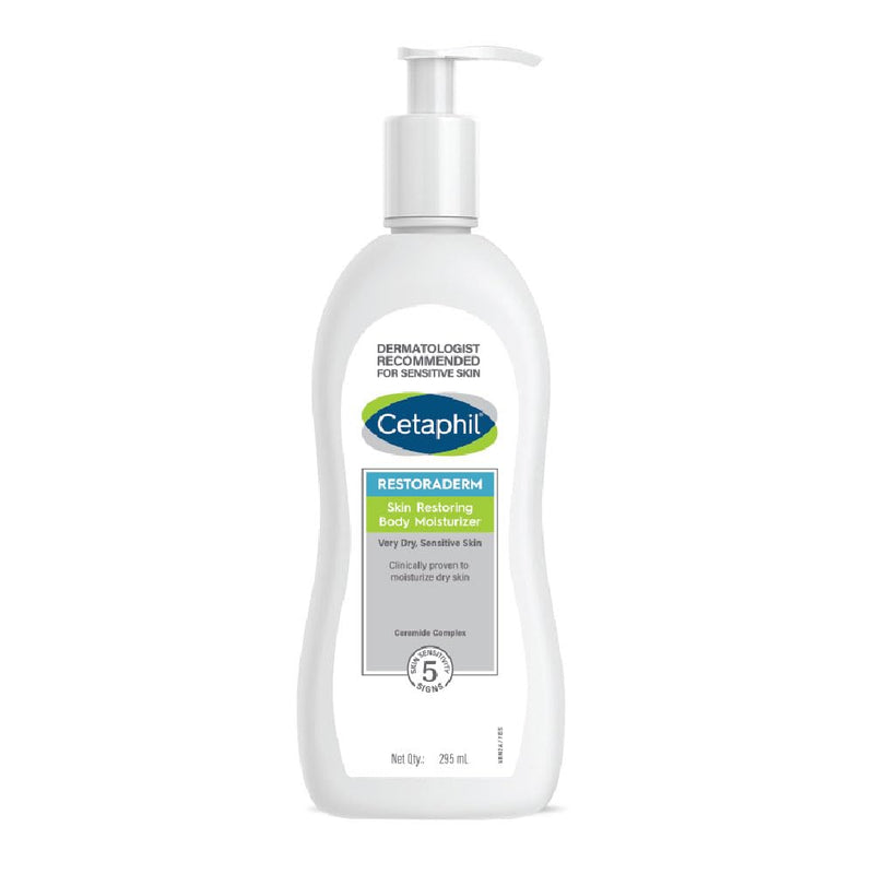 Cetaphil Restoraderm Body Moisturizer, Shea Butter, 295 ml - red