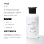 Minimalist Anti-Acne Salicylic Acid 2% Face Wash For Oily & Acne Prone Skin | With LHA for Pore Cleansing, Oil Control & Sebum Regulation | Cleanser for Women & Men | 100 ml image 9 — view 9
