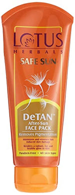Lotus Herbals Safe Sun DeTan After-Sun Face Pack | With Horse chestnut Extracts | Reduces Tan & Pigmentation | All Skin Types | 100g image 3 — view 3