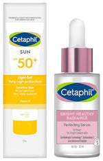Cetaphil Bright Healthy Radiance Brightening |Glow Serum | 30ml Combination Skin Sun Spf 50 Sunscreen, Very High Protection Light Gel, Water Resistant, Vitamin E, 50 Ml, Pack Of 1 image 2 — view 2