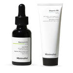 Minimalist Oil Control & Barrier Repair Combo | 10% Niacinamide Face Serum with Zinc 30ml + 10% Vitamin B5 Oil-Free Gel Moisturizer 50g | For Oily & Acne-Prone Skin image 5 — view 5