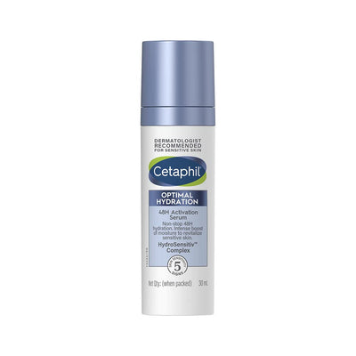 Cetaphil Optimal Hydration Lightweight Serum 30 ml | Fast absorbing | Hyaluronic Acid, Blue Daisy extract, Vitamin B5 | Dermatologist Recommended for Sensitive Skin - blue