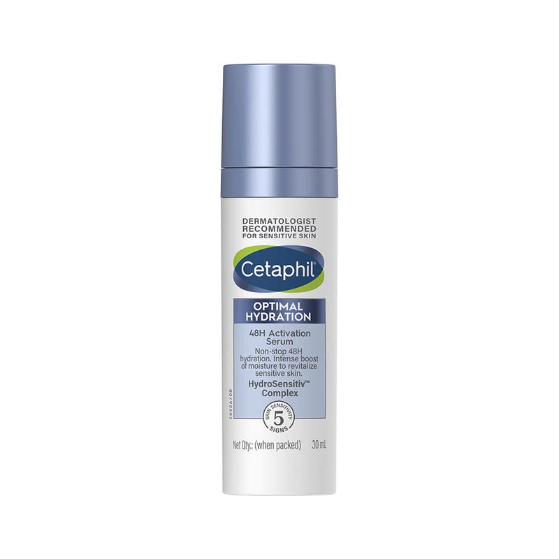 Cetaphil Optimal Hydration Lightweight Serum 30 ml | Fast absorbing | Hyaluronic Acid, Blue Daisy extract, Vitamin B5 | Dermatologist Recommended for Sensitive Skin - blue