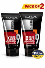 L'Oréal Paris Studio Line 9 Xtreme Hold 48HR Indestructible Hair Styling Gel for Men, Strong Hold Non-Sticky Hair Gel for Long Lasting Style, No Residue Professional Hair Styler (Pack of 2) – 150ml image 10 — view 10