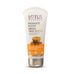 Lotus Herbals Radiance Boost Ubtan Facewash and Radiance Boost Ubtan Face Scrub | Turmeric, Sandalwood and Rose Water | Glowing Skin |Reducing Dark Spots 100gm Each image 5 — view 5