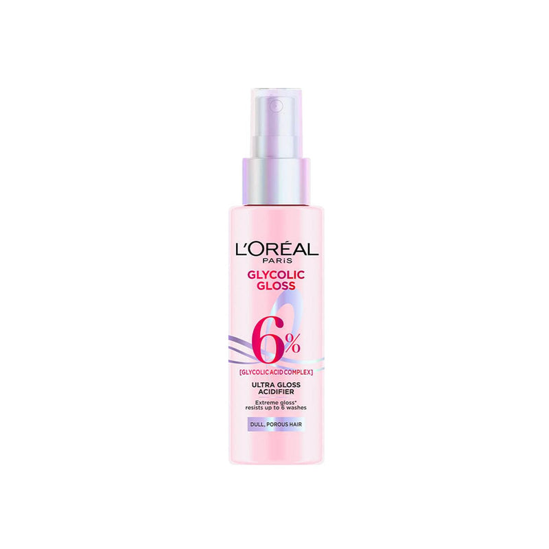 L’Oréal Paris Glycolic Gloss Shine Glazing Acidifier, Rinse off Treatment, powered by 6% Glycolic Acid, long lasting shine for up to 2 weeks, 100ml - red