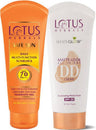 LOTUS HERBALS Safe Sun Combo (Daily Multi-Function Sunblock SPF 70_30ml + Matte Look All in One DD Crème SPF 20_50 gm) (2 Items in the set)