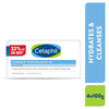 Cetaphil Cleansing Moisturizing Syndet Bar 4x100 gm – Gentle Soap-Free Syndet Cleansing Bar Pack with Shea Butter Blend, pH Balanced Moisturizing & Hydrating Formula for Sensitive & Dry Skin, Hypoallergenic & Non-Irritant Daily Cleanser for Face & Body image 2