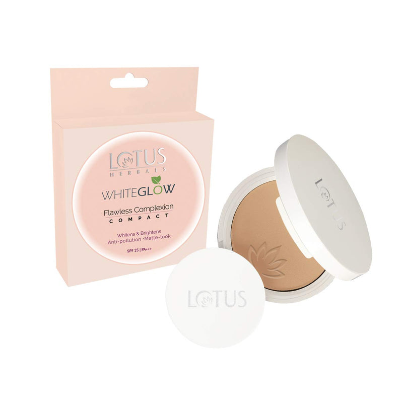 Lotus Herbals Makeup Whiteglow Flawless Complexion Compact, 10g - white