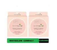 Lotus Herbals Whiteglow Flawless Complexion Compact For All Skin Type Radiant;Matte Finish (Pack Of 2) Compact (Caramel, 20 Grams), Multicolor