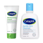 Cetaphil Moisturising Cream 100g and Gentle Skin Cleanser 118ml Combo - red — view 1