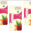 LOTUS HERBALS HERBALS Lip Therapy Velvety Rose ((Pack 3)) ((4g * 3)) Velvety Rose (Pack of: 3, 12 g)