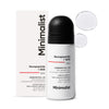 Minimalist Underarm Roll On Deodorant with Nonapeptide + AHA BHA 06% | Controls Odour & Fades Darkness | Fragrance & Aluminium Free | Exfoliating Deo For Women & Men | 40ml - red