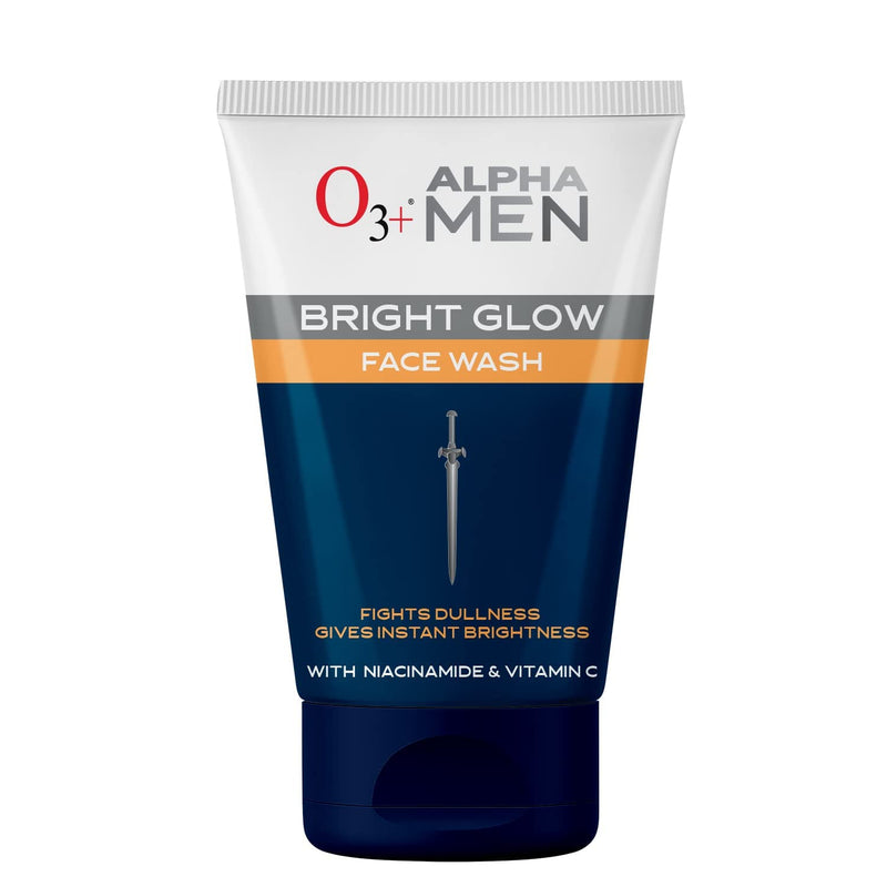 O3+ ALPHA MEN Bright Glow Face Wash 100g - red