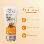 Lotus Herbals Radiance Boost Ubtan Face Wash 100gm, Boost Ubtan Face Scrub 100gm, Set of 2 image 4 — view 4