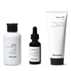 Minimalist Anti-Acne Kit, Skincare Routine Kit for Unisex, Salicylic Acid Face Wash, Vitamin B5 Moisturizer, and Salicylic Acid Serum Combo - red